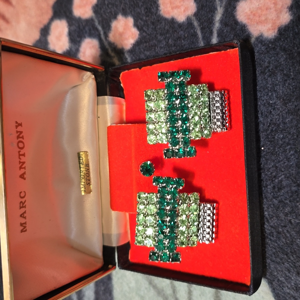 Vintage Marc Antony Cufflink And Tie Tack Set